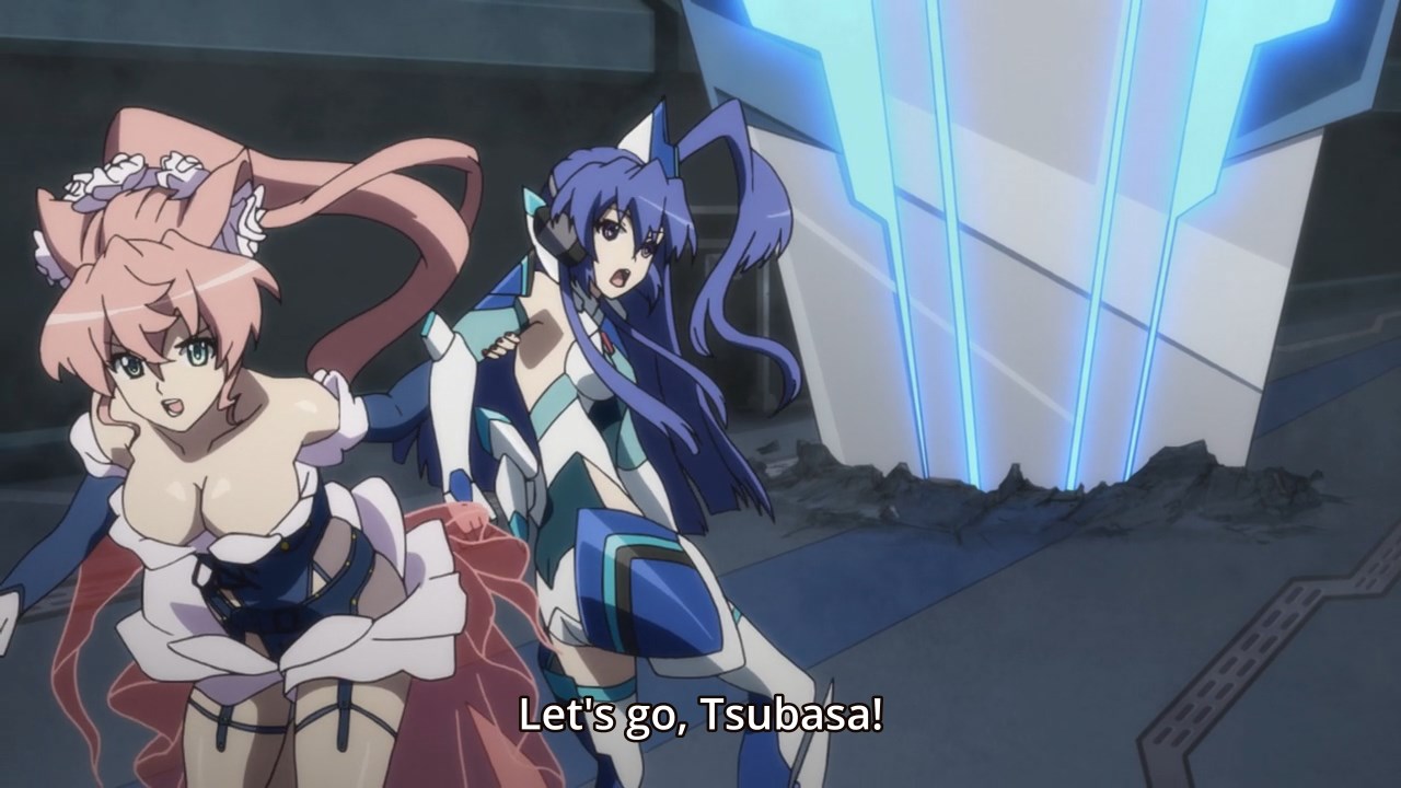 Maria grabs Tsubasa's arm